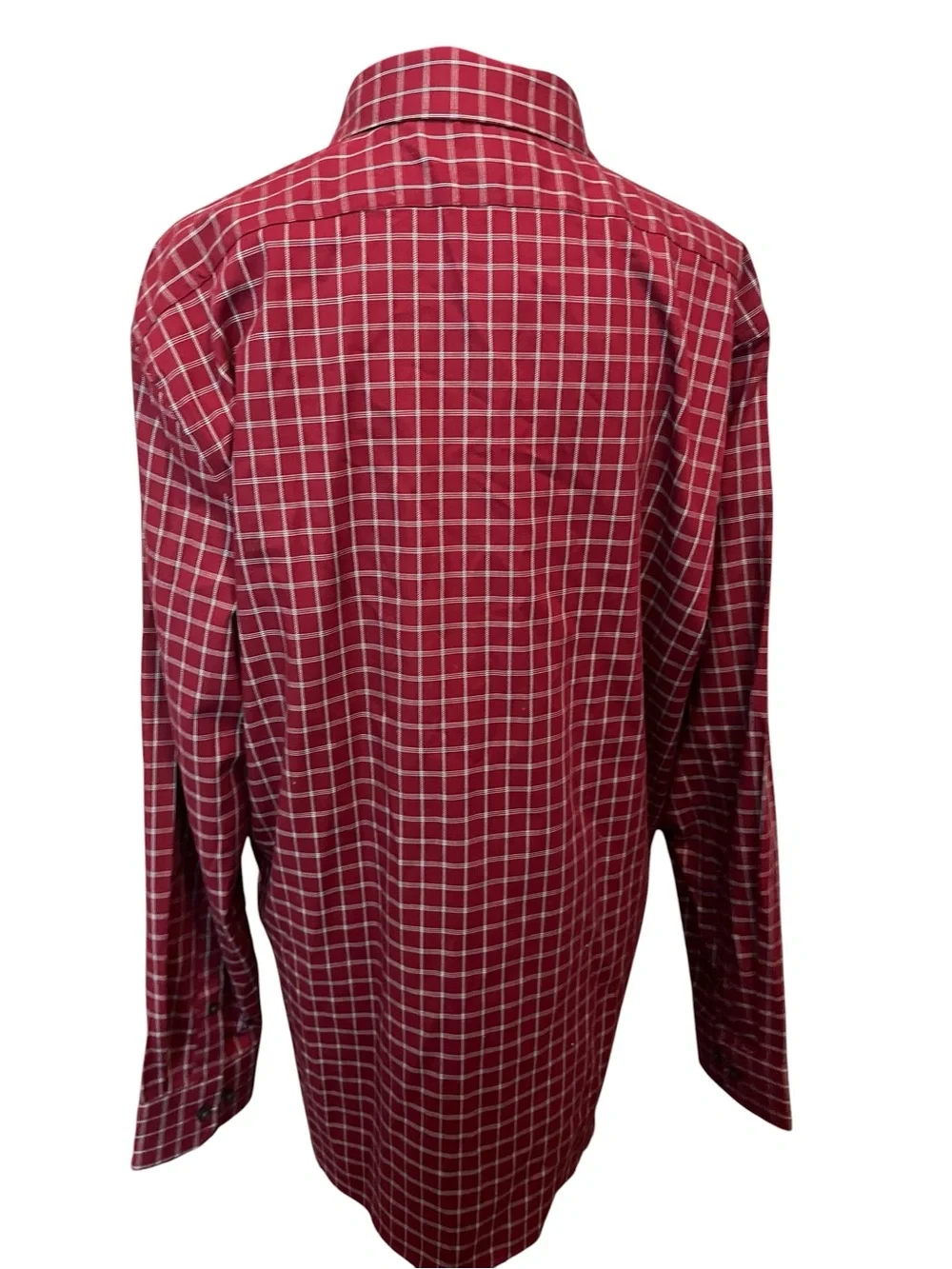 Banana Republic Men's Red Check Button-Up Shirt